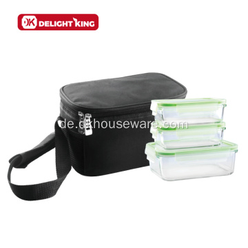 Glasfutterbehälter Crainer mit Lunch-Tasche